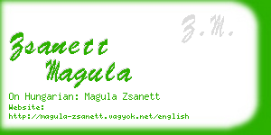 zsanett magula business card